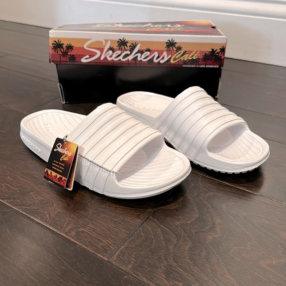 Skechers Shoes - Skechers Cali Slides in white NIB 8